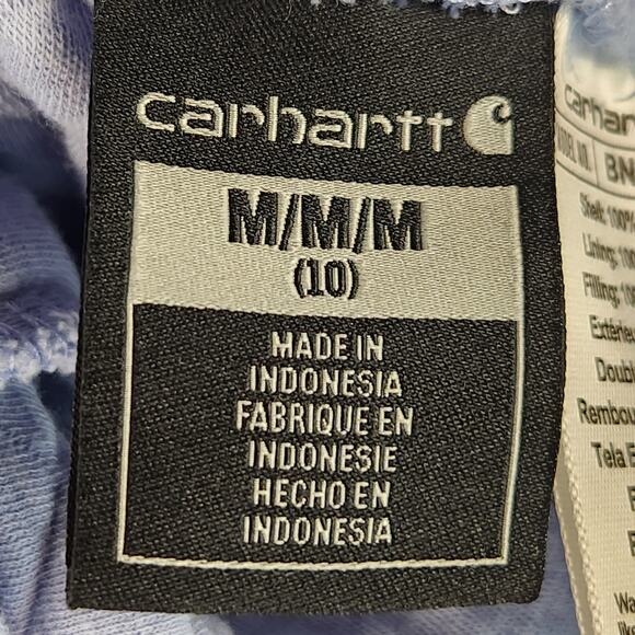 Carhartt Light Blue Qulited Joggers Girl’s Size 10 (M) EUC - Picture 14 of 16